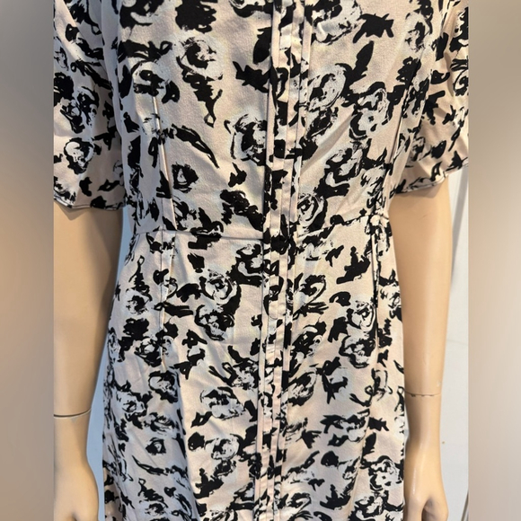 Proenza Schouler Scribble-Rose Crisscross Back Dress - Picture 6 of 15